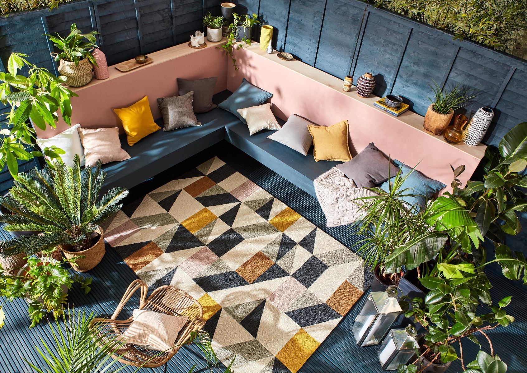 Tappeto Nuevo Rosa Pallido Per Esterni | Misura: 200 × 280 cm