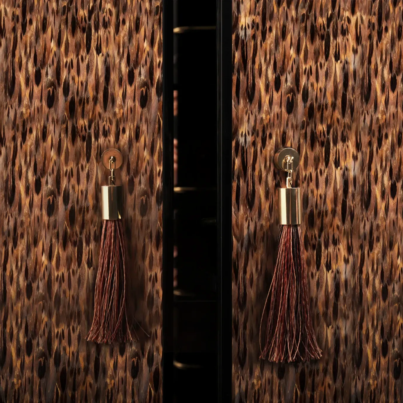 Allure Mobile Bar Piume Dorate