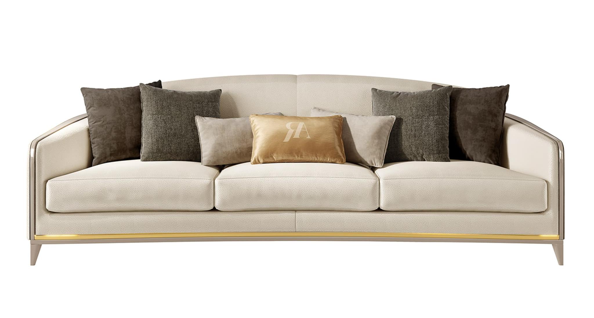 Divano Beige a 3 Posti Elegance