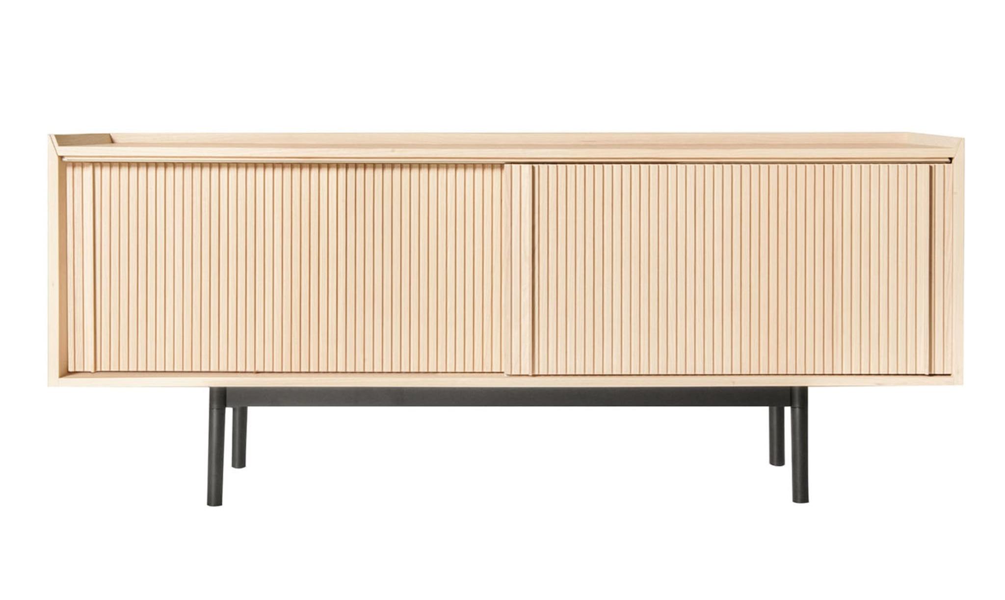 Credenza Bassa 2 Ante Naturale Sipario