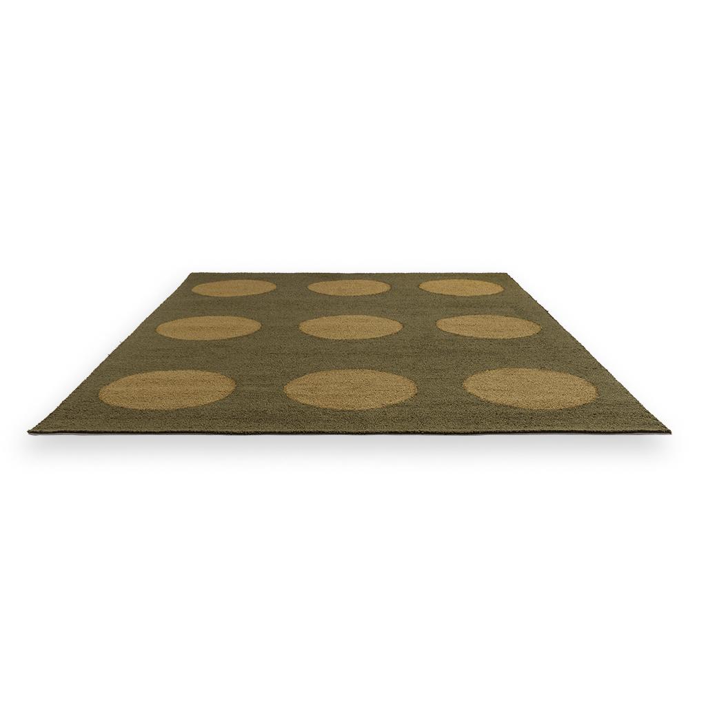 Tappeto Habitat Festival Dots Verde Oliva Per Esterni | Misura: 140 × 200 cm