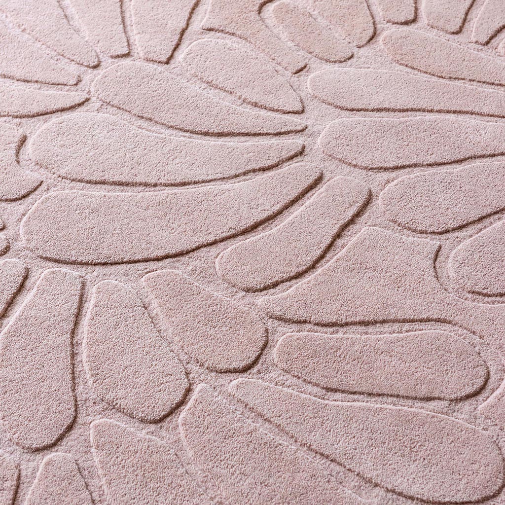 Tappeto Petali Coleby Rosa Gesso