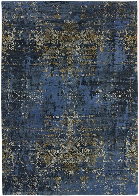 Tappeto Astratto Blu/Oro | Misura: 200 x 300 cm