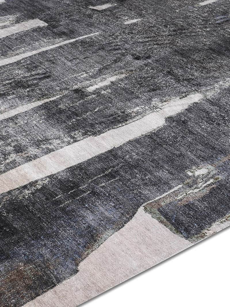 Tappeto Tessuto Nero/Beige | Misura: 250 × 300 cm