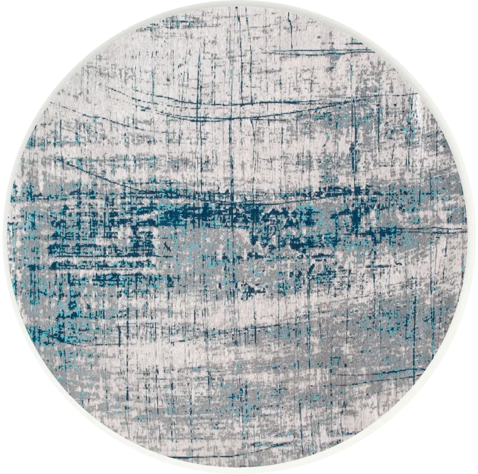 Tappeto Rotondo Bronx Azurite 8421 | Misura: Ø 240 cm