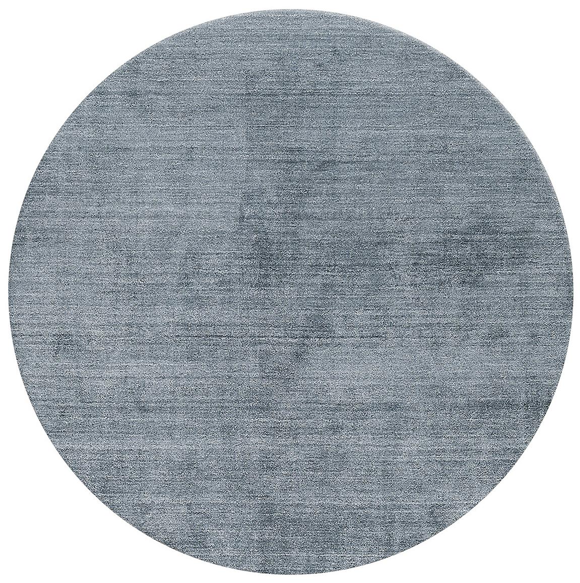 Tappeto Seta Bambù Blu Rotondo | Misura: Ø 250 cm Tappeto Seta Bambù Blu Rotondo | Misura: Ø 250 cm
