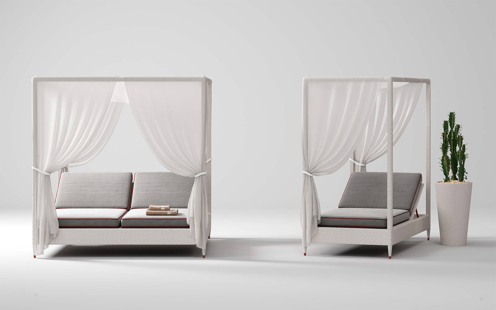 Daybed Da Esterno Con Baldacchino Daybed Da Esterno Con Baldacchino