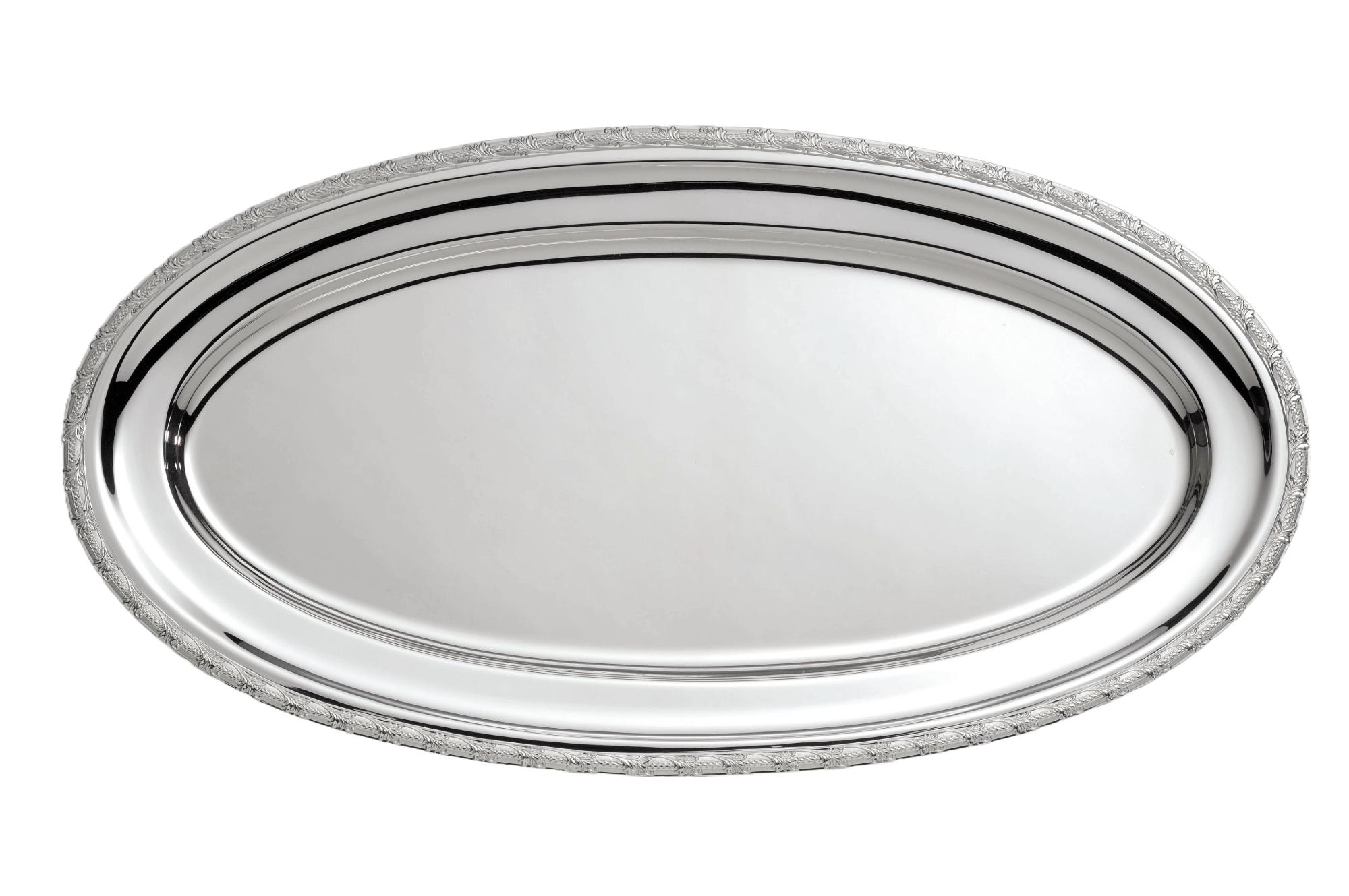 Piatto Ovale In Argento | Dimensioni: 32 × 47 cm