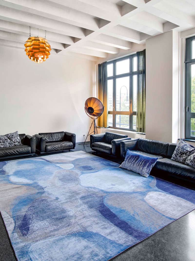 Tappeto Lusso Blu/Grigio