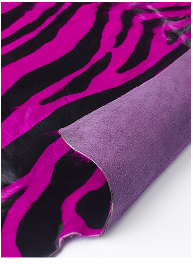 Pelle Di Mucca Pink Zebra Natural | Misura: 200 × 240 cm