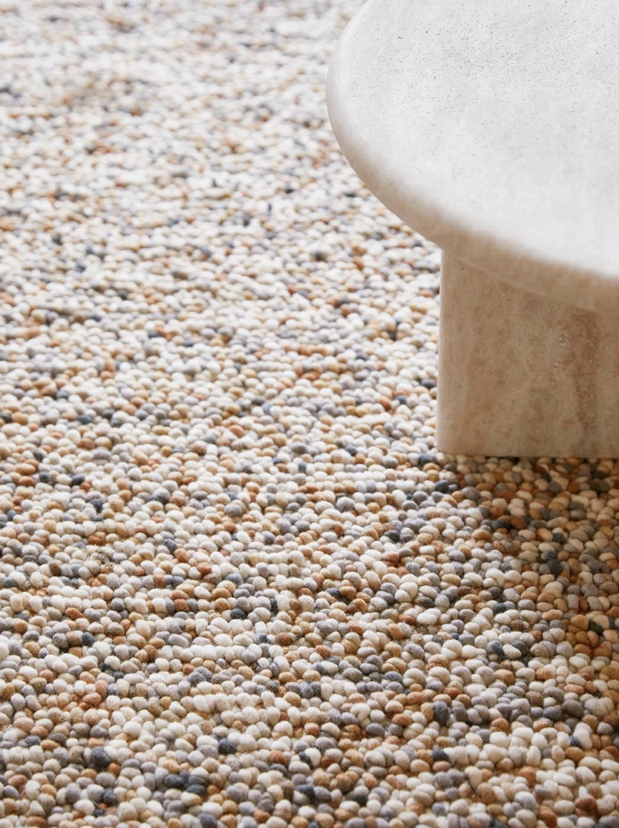 Tappeto Spiaggia Ciottoli Beige 129801 | Misura: 200 × 300 cm