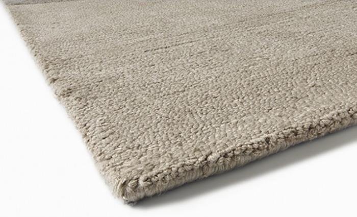 Tappeto Triangoli Beige Tuftato a Mano Tappeto Triangoli Beige Tuftato a Mano
