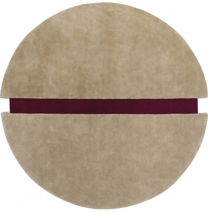 Tappeto Pop Art Tondo Cammello | Misura: Ø 200 cm