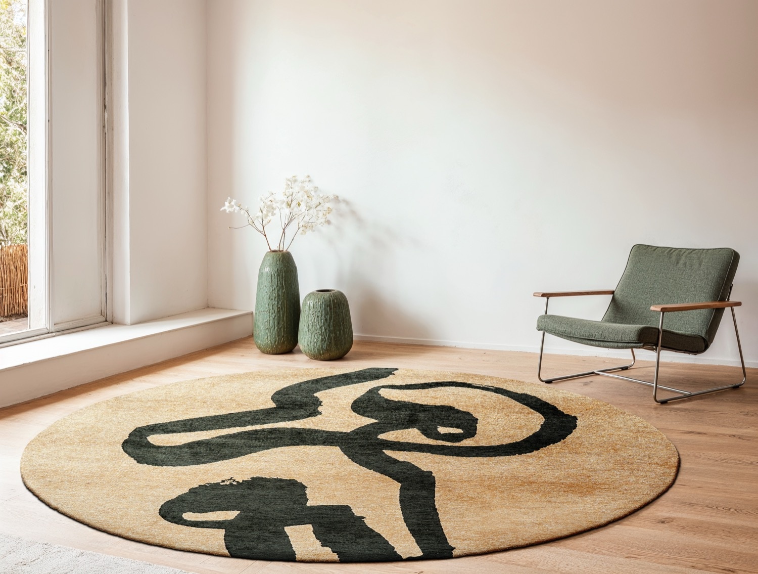 Tappeto Rotondo Garden Spirit 9848 | Misura: Ø 140 cm