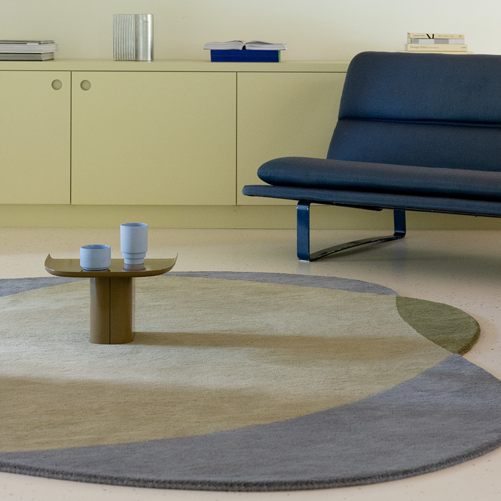 Tappeto Elemento Chad Grigio Verde