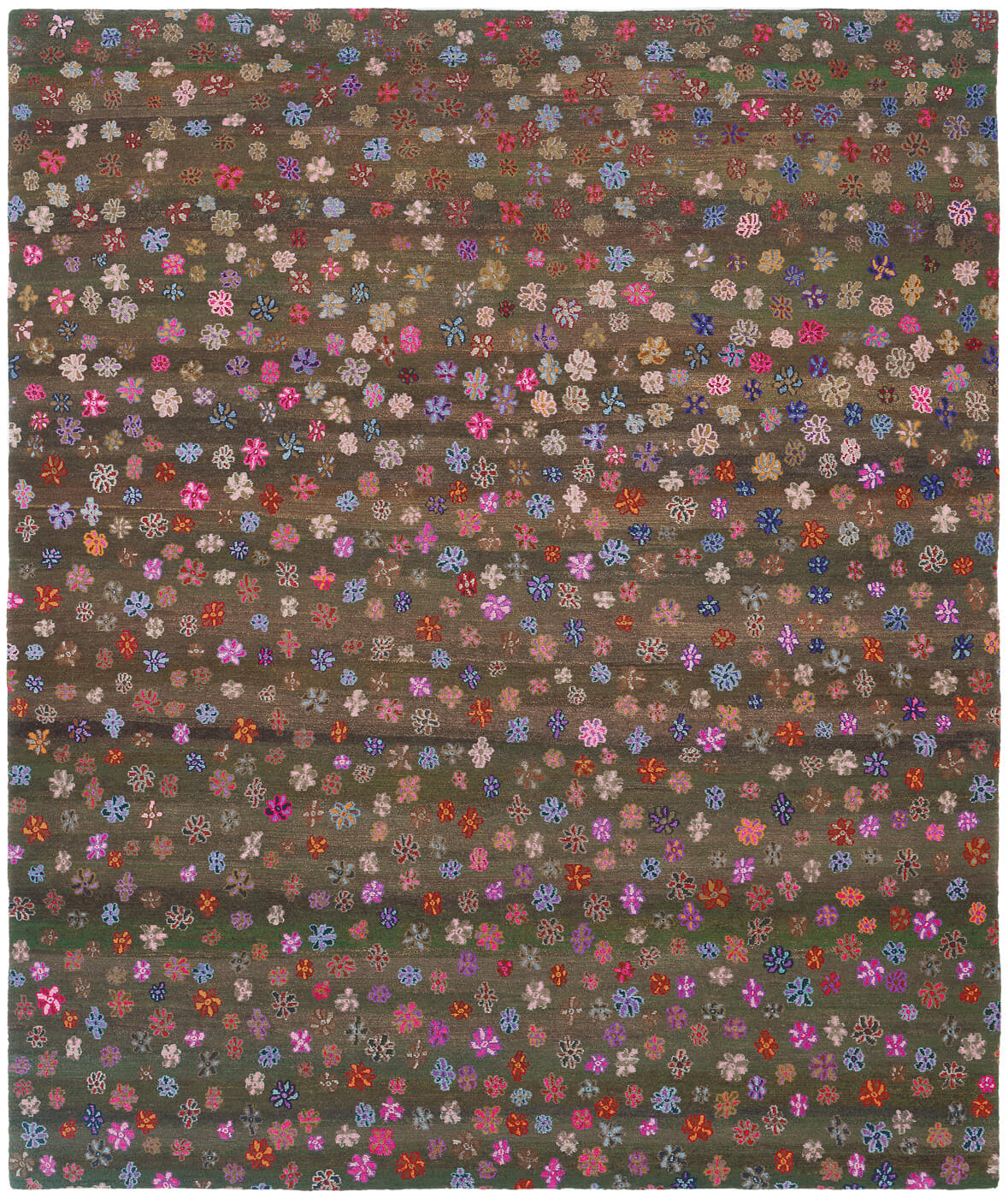 Tappeto Little Flowers Grigio