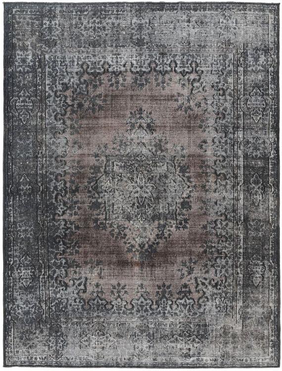Tappeto Vintage Grigio Scuro Tappeto Vintage Grigio Scuro