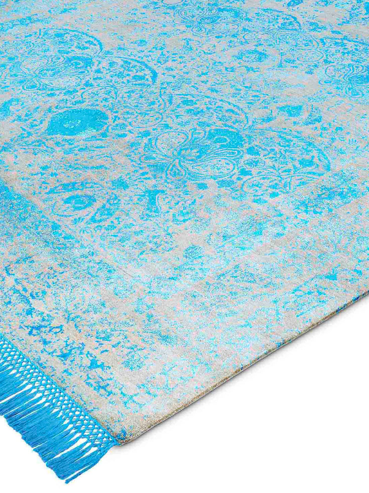 Tappeto Lusso Blu Elettrico