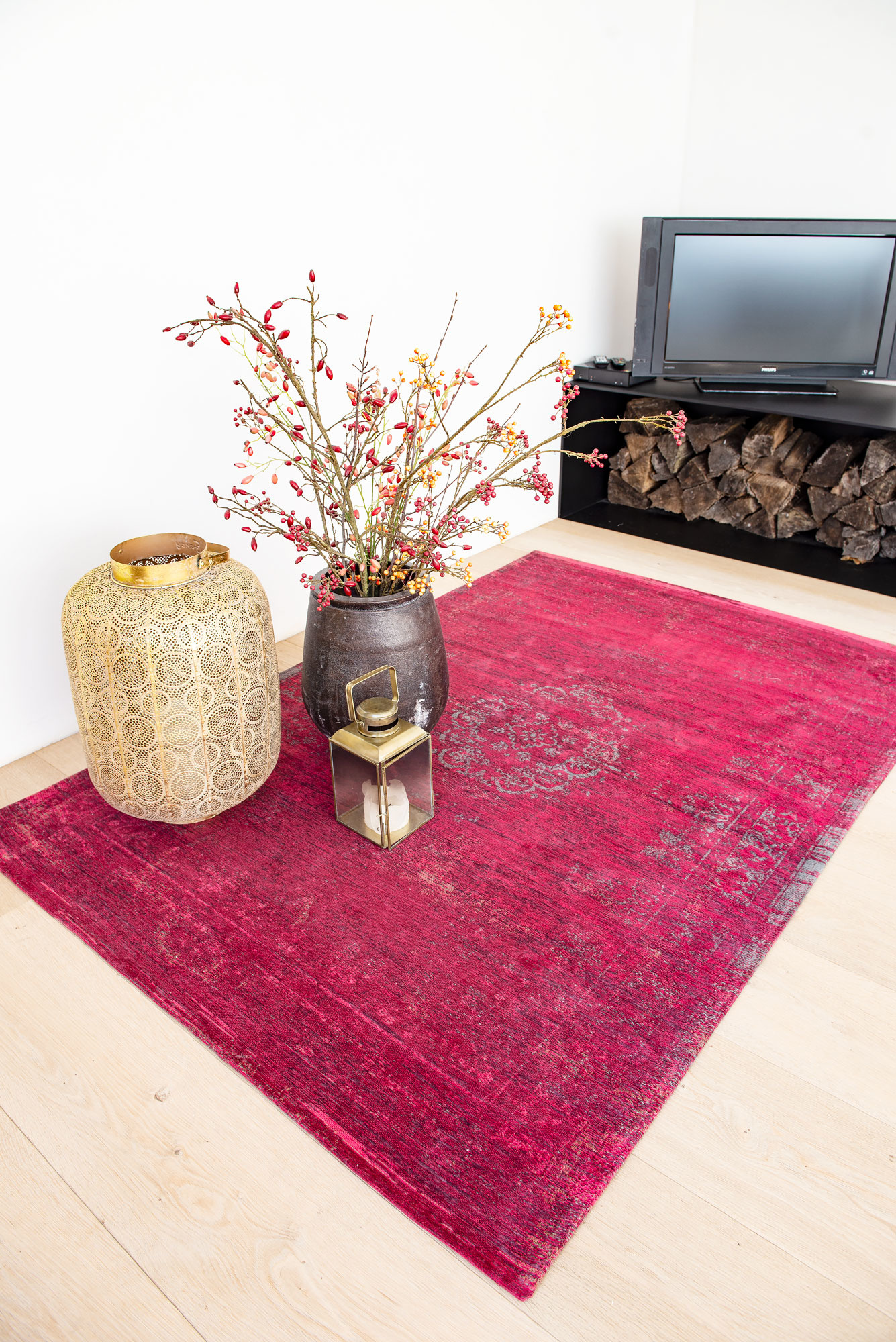 Tappeto Stile Vintage Scarlatto 8260