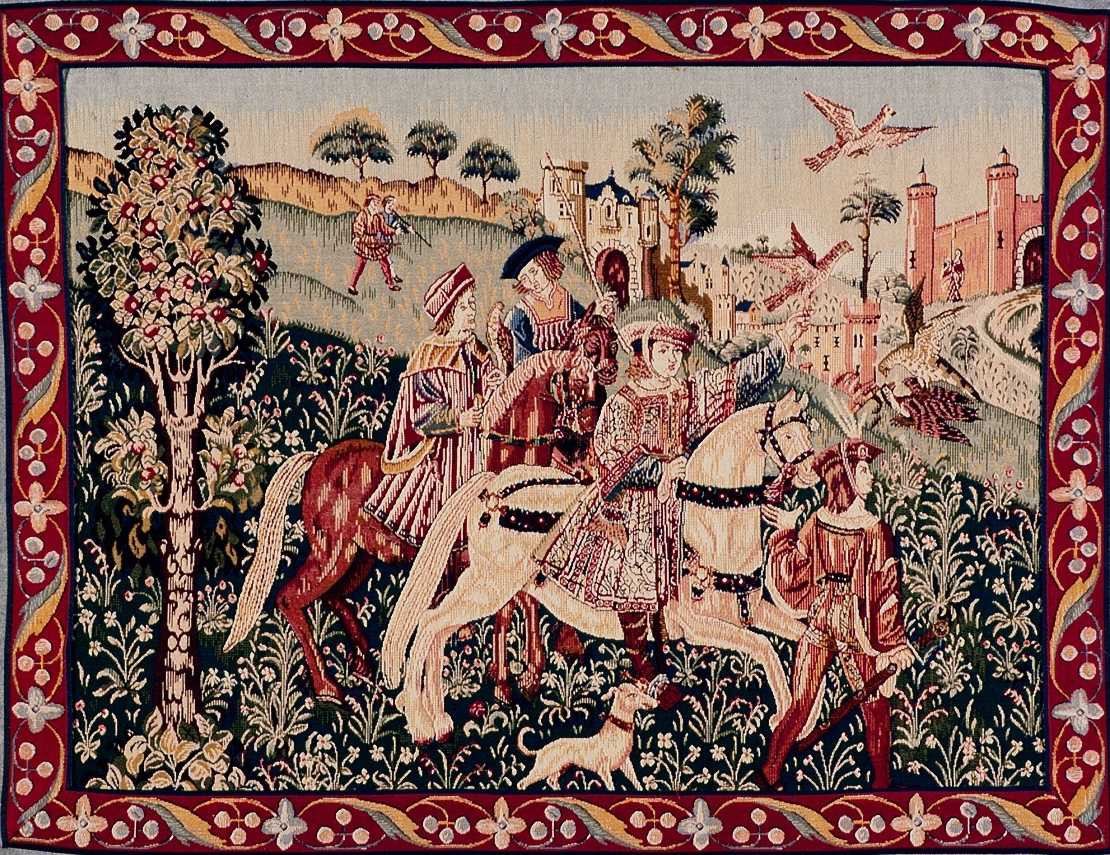 Arazzo Ritorno dalla Caccia con Bordo Arazzo Ritorno dalla Caccia con Bordo