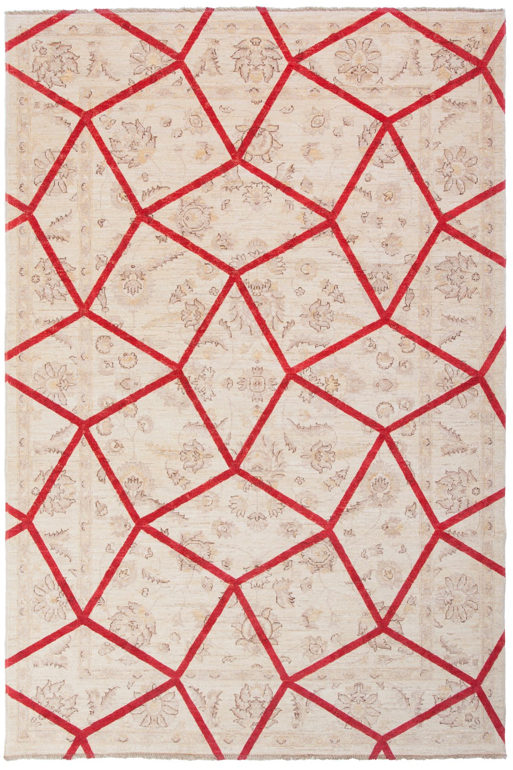 Tappeto Double Layer Rosso