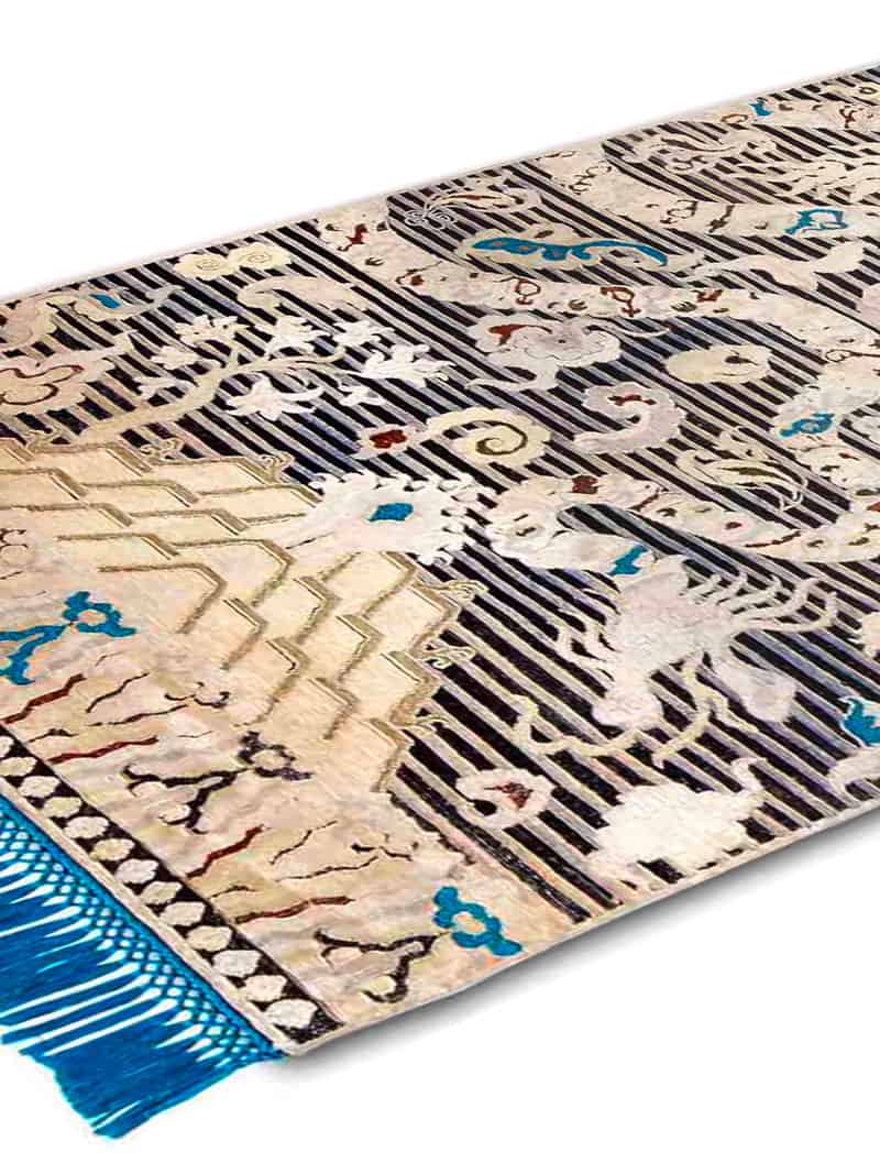 Tappeto Annodato Dragon | Misura: 92 × 274 cm