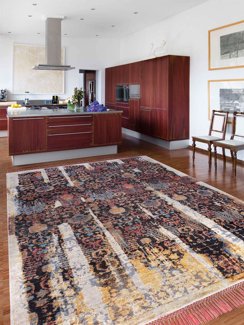Tappeto Annodato Block | Misura: 183 × 274 cm
