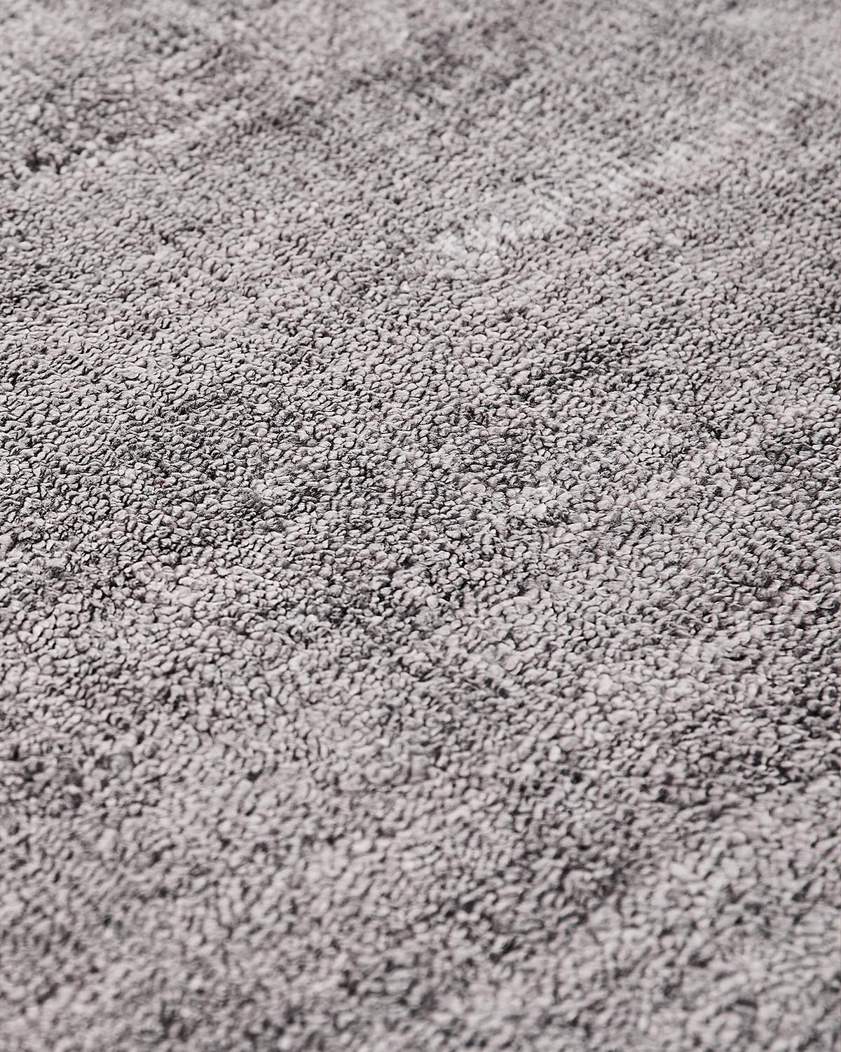 Tappeto Seta Bambù Argento Rotondo Tappeto Seta Bambù Argento Rotondo