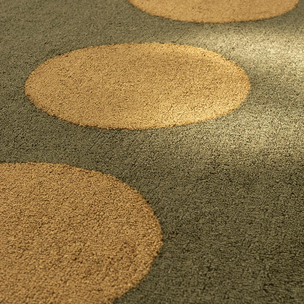 Tappeto Habitat Festival Dots Verde Oliva Per Esterni | Misura: 140 × 200 cm