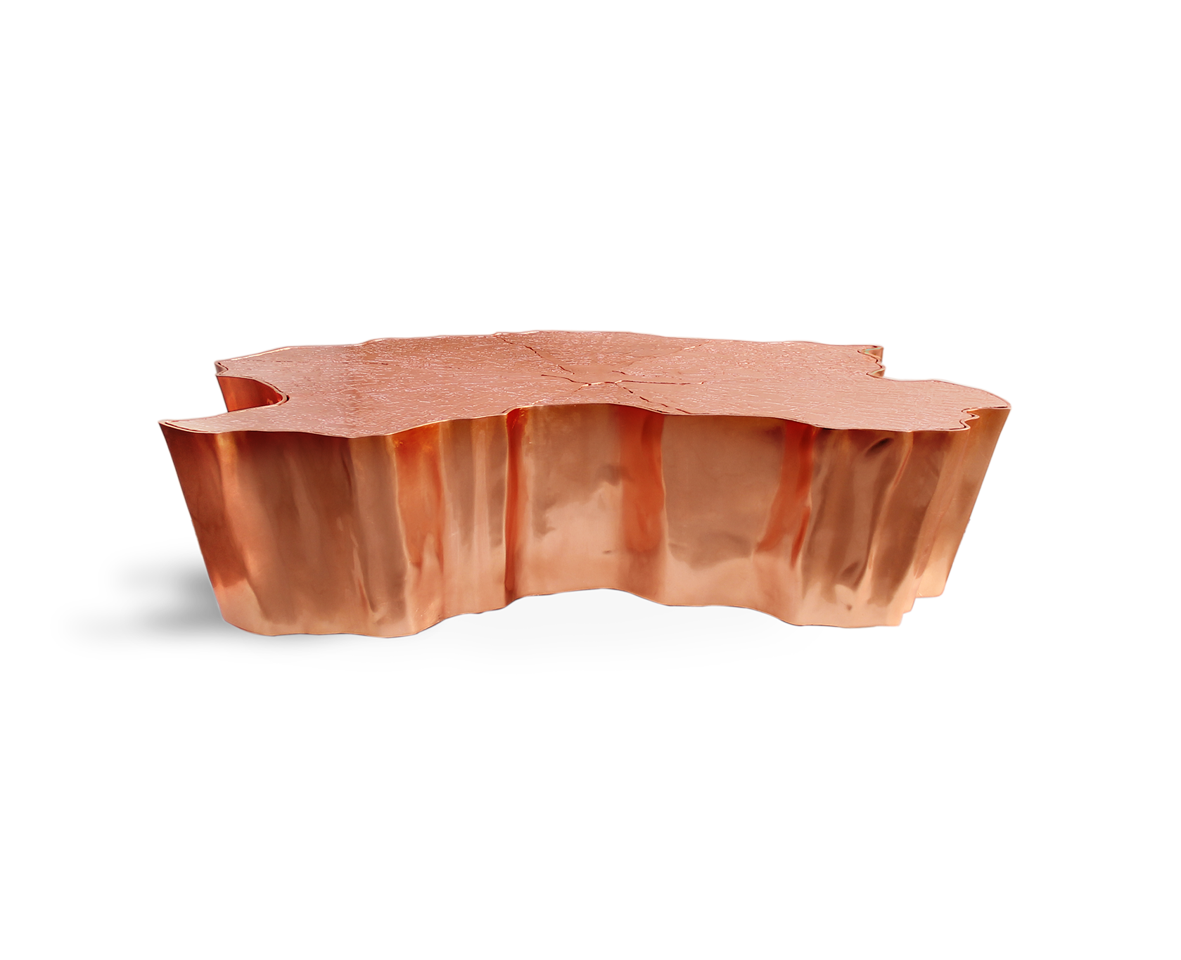 Tavolino da Caffè in Rame Paradise | Dimensioni: L 138 × P 95 × H 36 cm Tavolino da Caffè in Rame Paradise | Dimensioni: L 138 × P 95 × H 36 cm