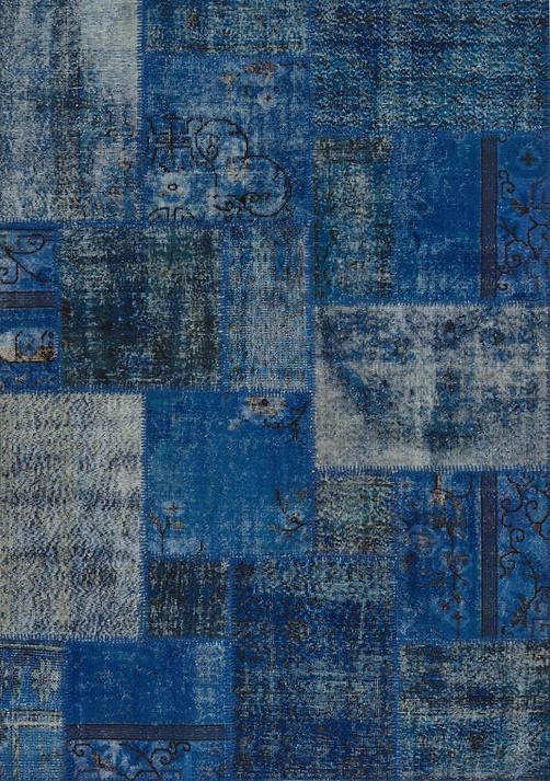 Tappeto Patchwork Blu Scuro | Misura: 275 × 365 cm