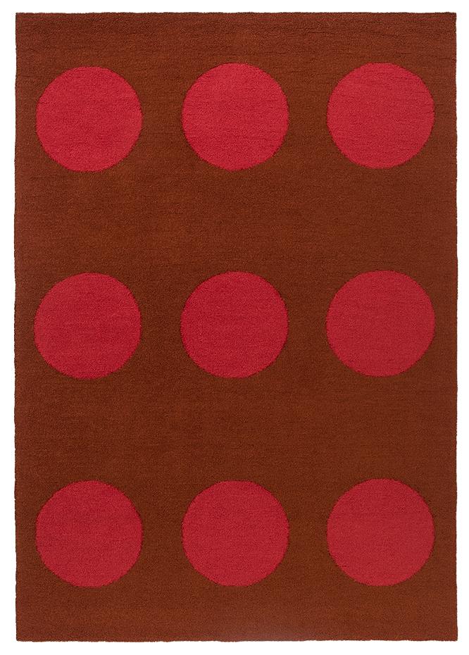 Tappeto Habitat Festival Dots Rosso Per Esterni | Misura: 140 × 200 cm