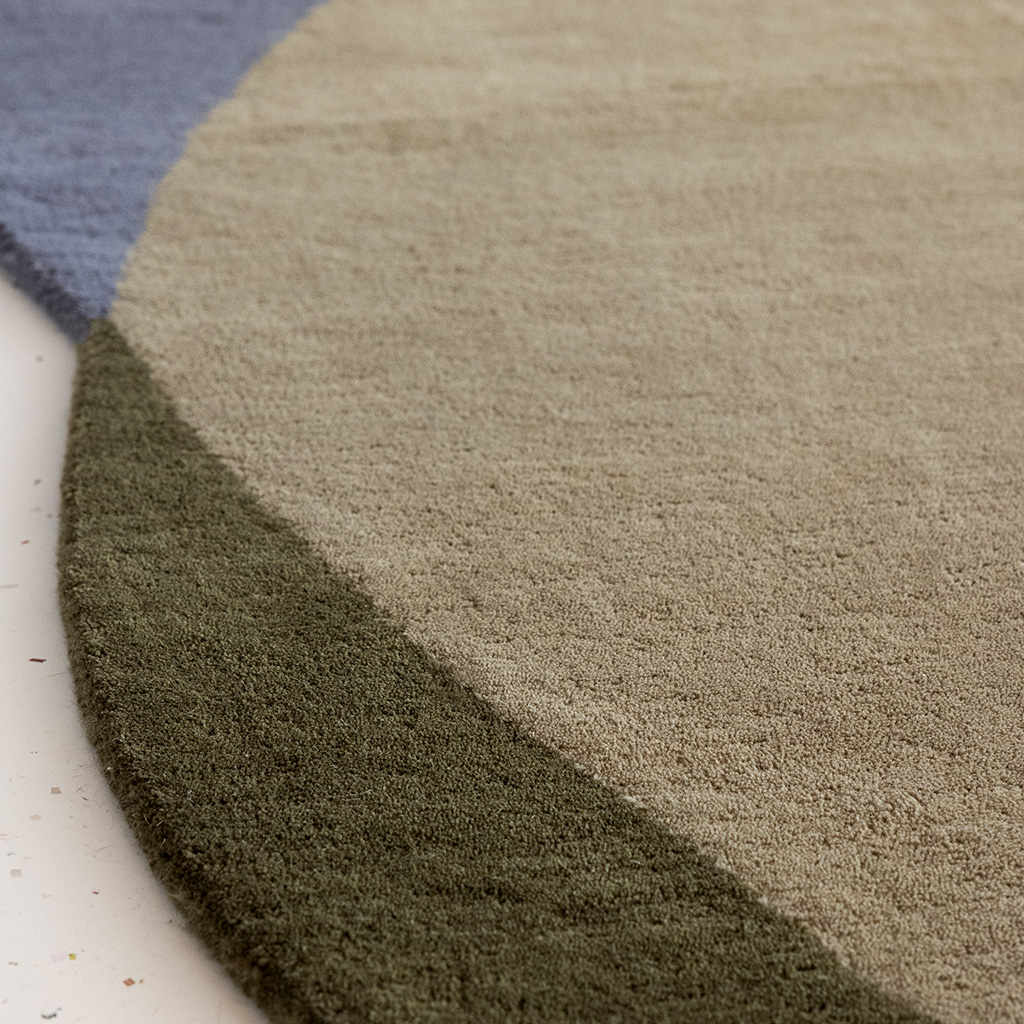 Tappeto Elemento Chad Grigio Verde