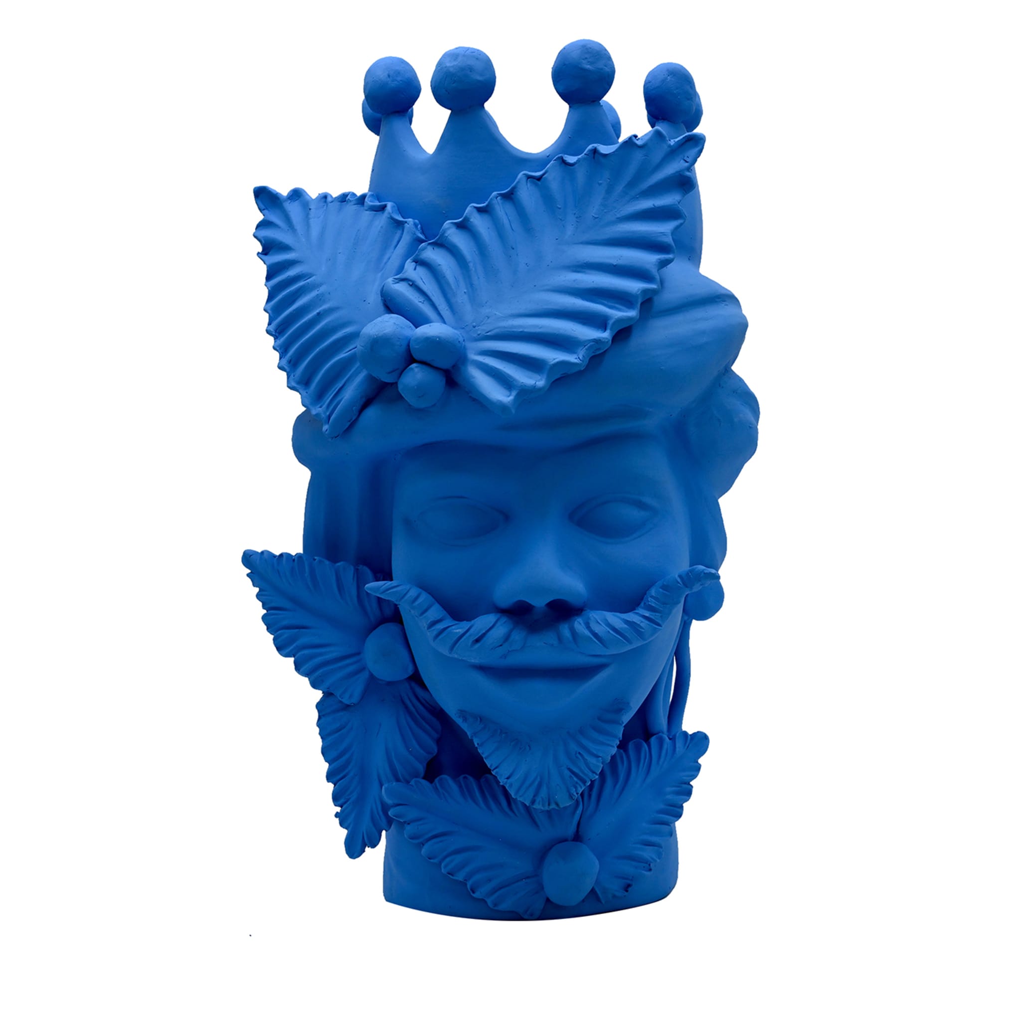 Testa di Moro Blu Scultura Testa di Moro Blu Scultura