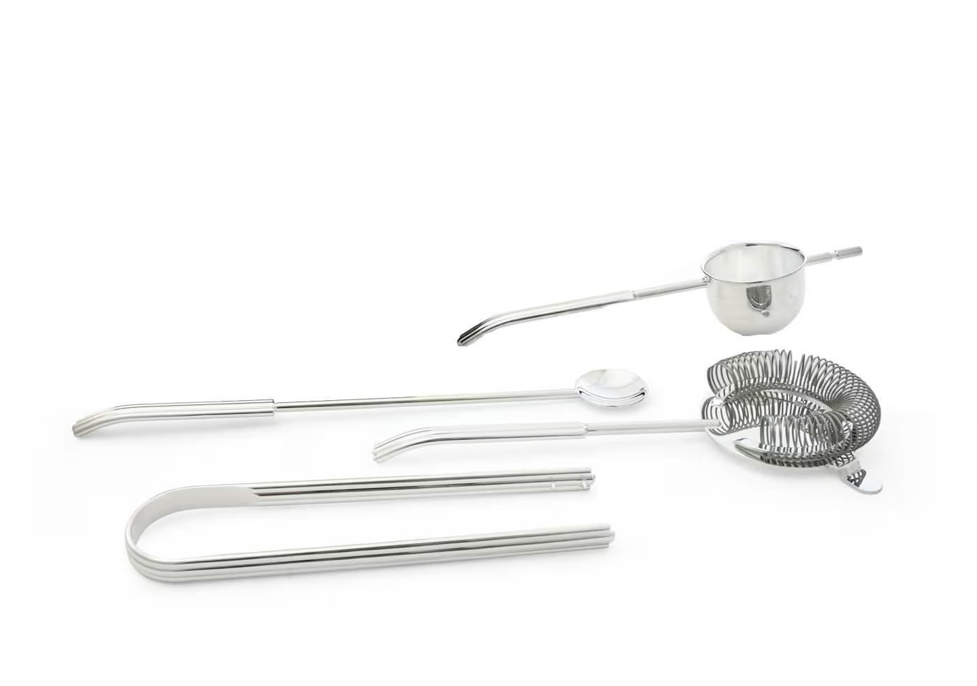Set Professionale Da Bar In Argento Set Professionale Da Bar In Argento