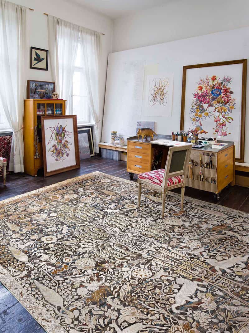 Tappeto Lusso Oro/Grigio