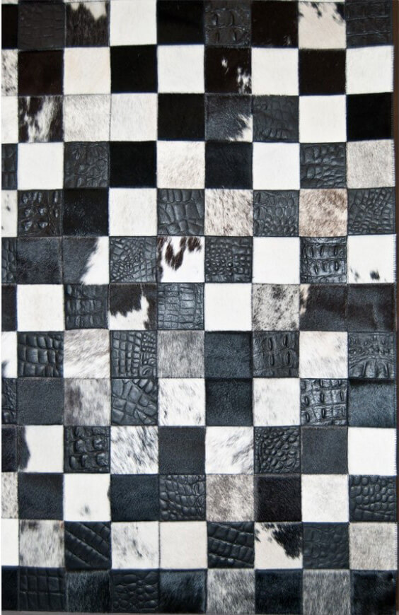 Tappeto Mosaic Black & White | Misura: 160 × 220 cm
