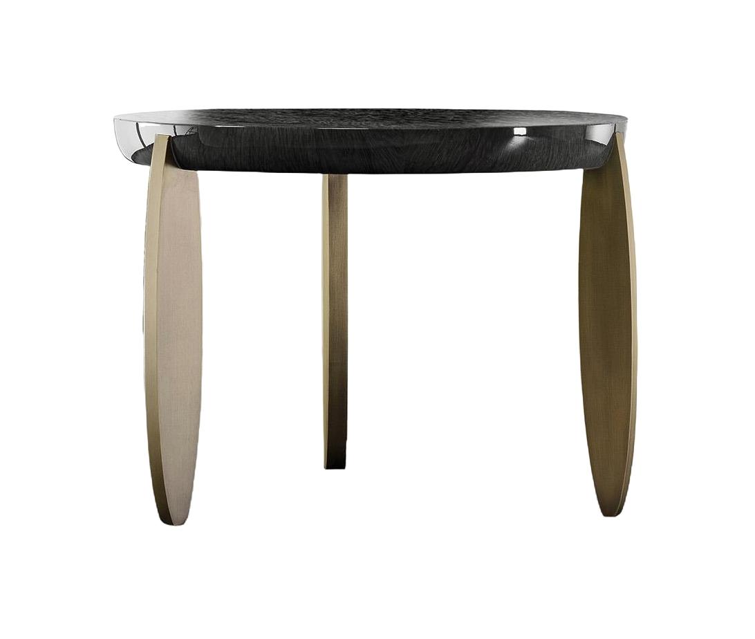 Tavolino Alto Top Legno Lucido
