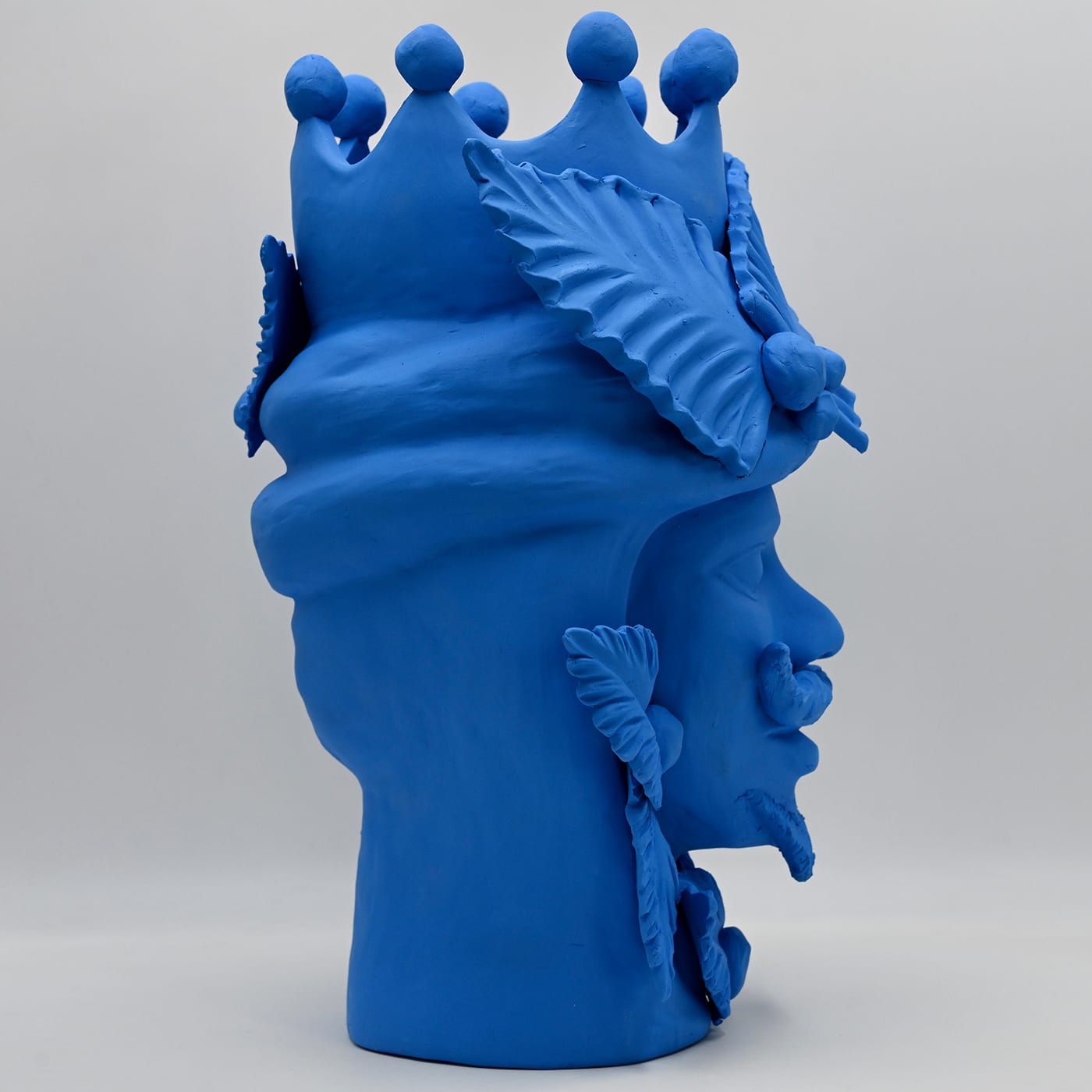 Testa di Moro Blu Scultura Testa di Moro Blu Scultura