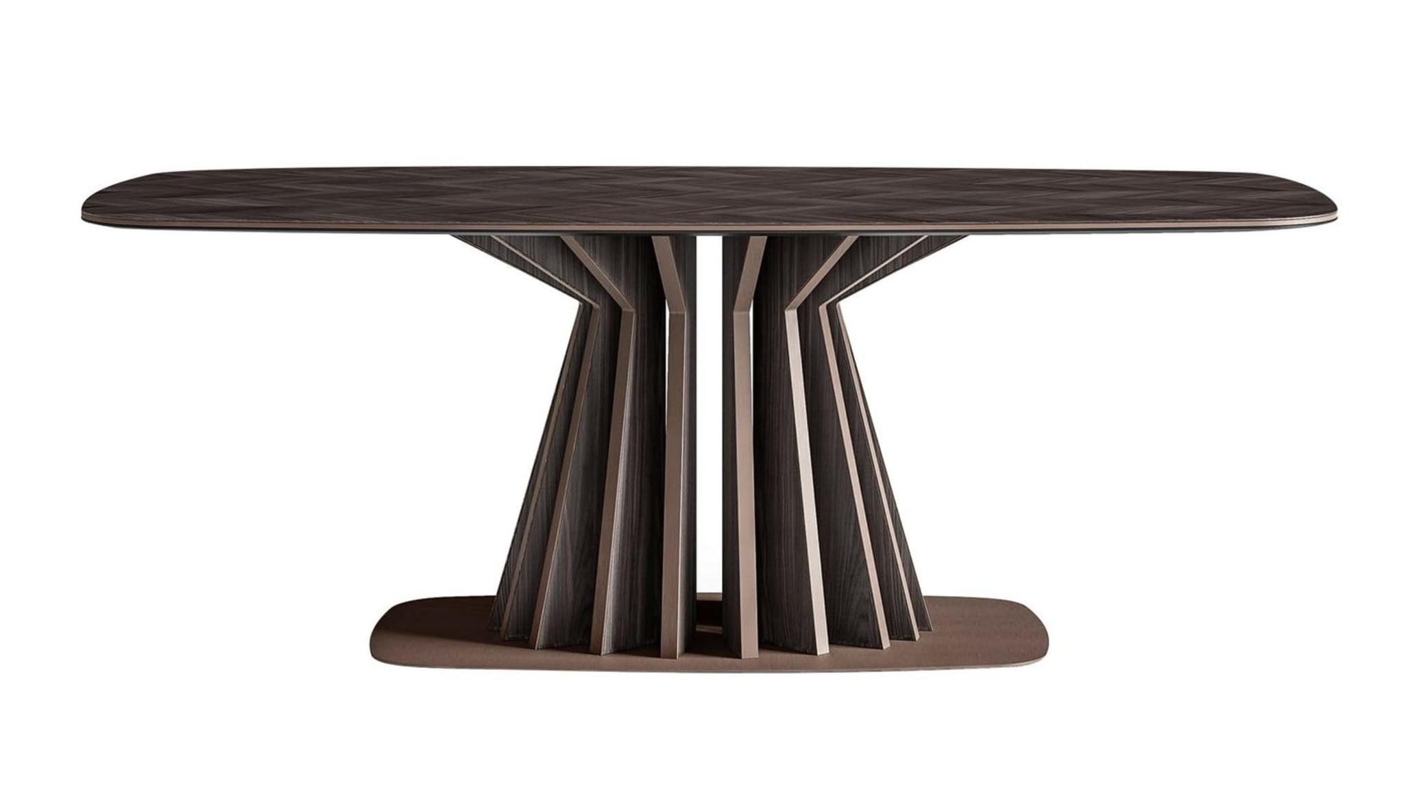 Tavolo da Pranzo Rettangolare Scuro | Dimensioni: L 220 cm