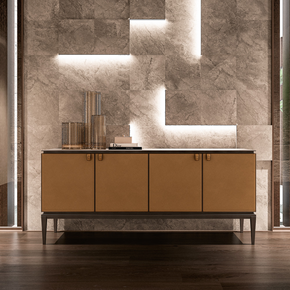 Credenza con Piano in Metallo