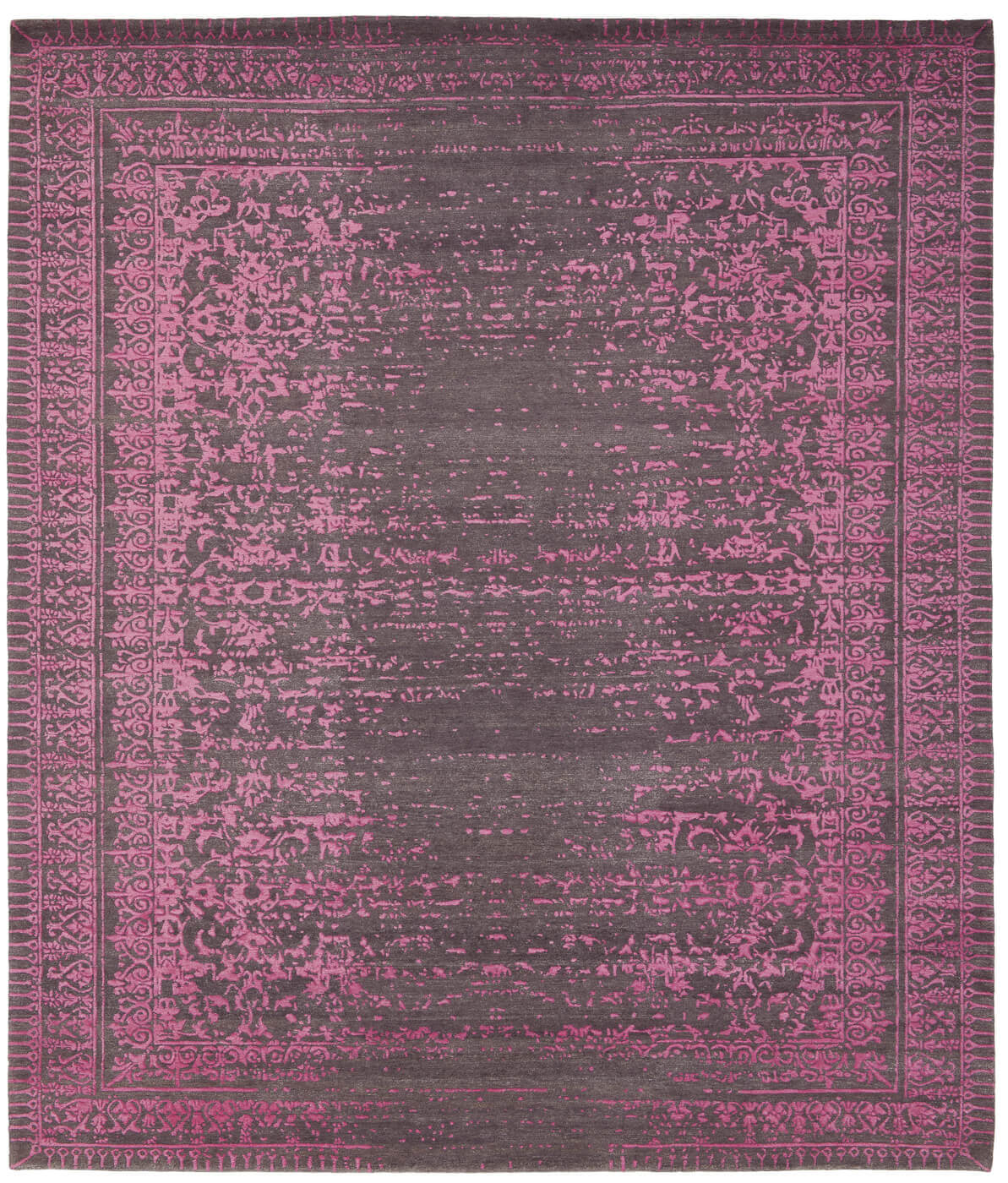 Tappeto Ferrara Stomped Reverse Grigio Rosa | Misura: 400 × 500 cm