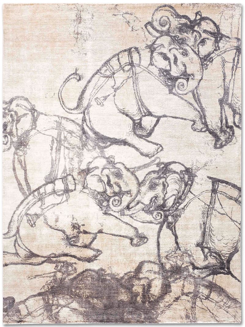 Tappeto Tessuto Elefanti | Misura: 122 × 183 cm