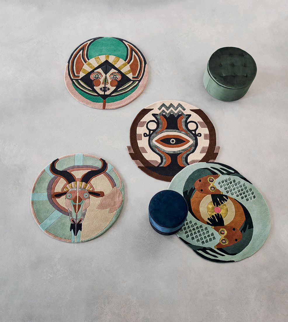 Tappeto Zodiac Capricorno Rotondo 162005