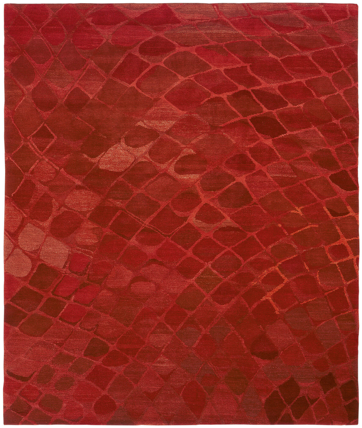 Tappeto Snake Rosso