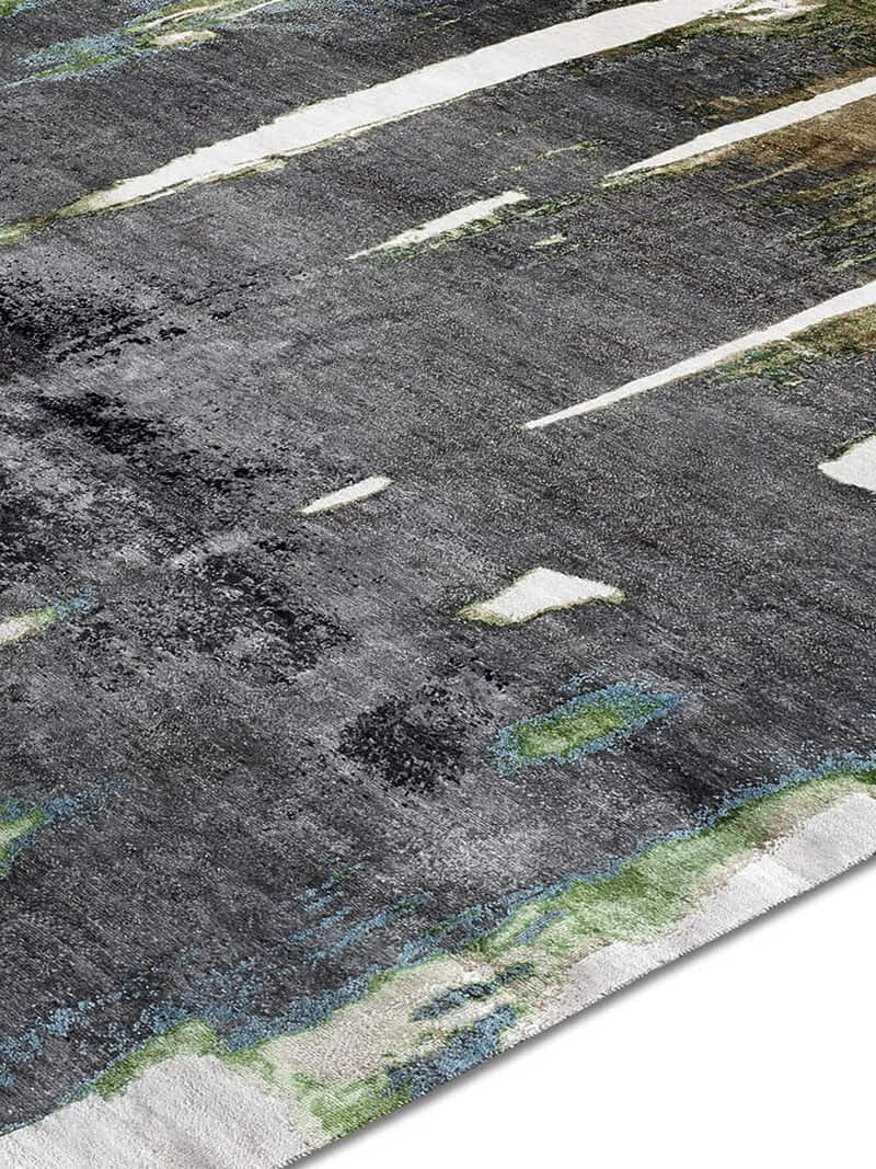 Tappeto Tessuto Nero/Beige | Misura: 365 × 457 cm