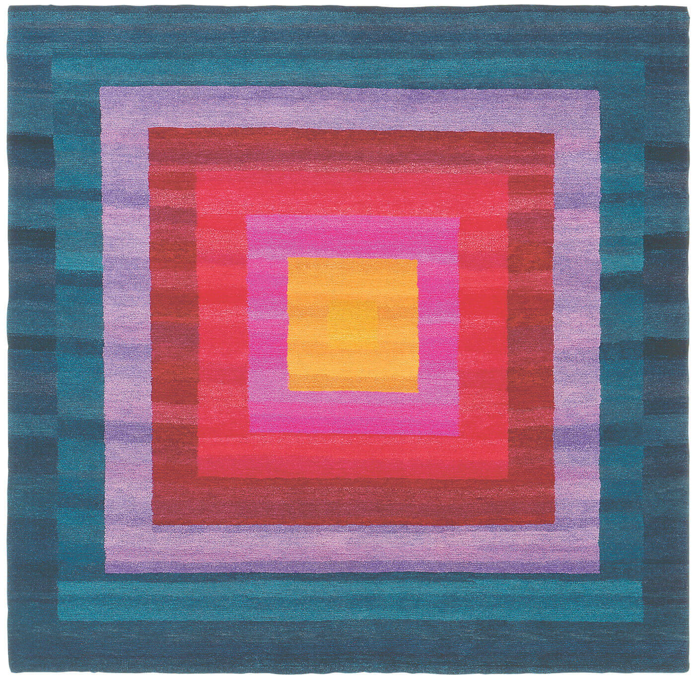 Tappeto 8 Bordi Arancione Blu