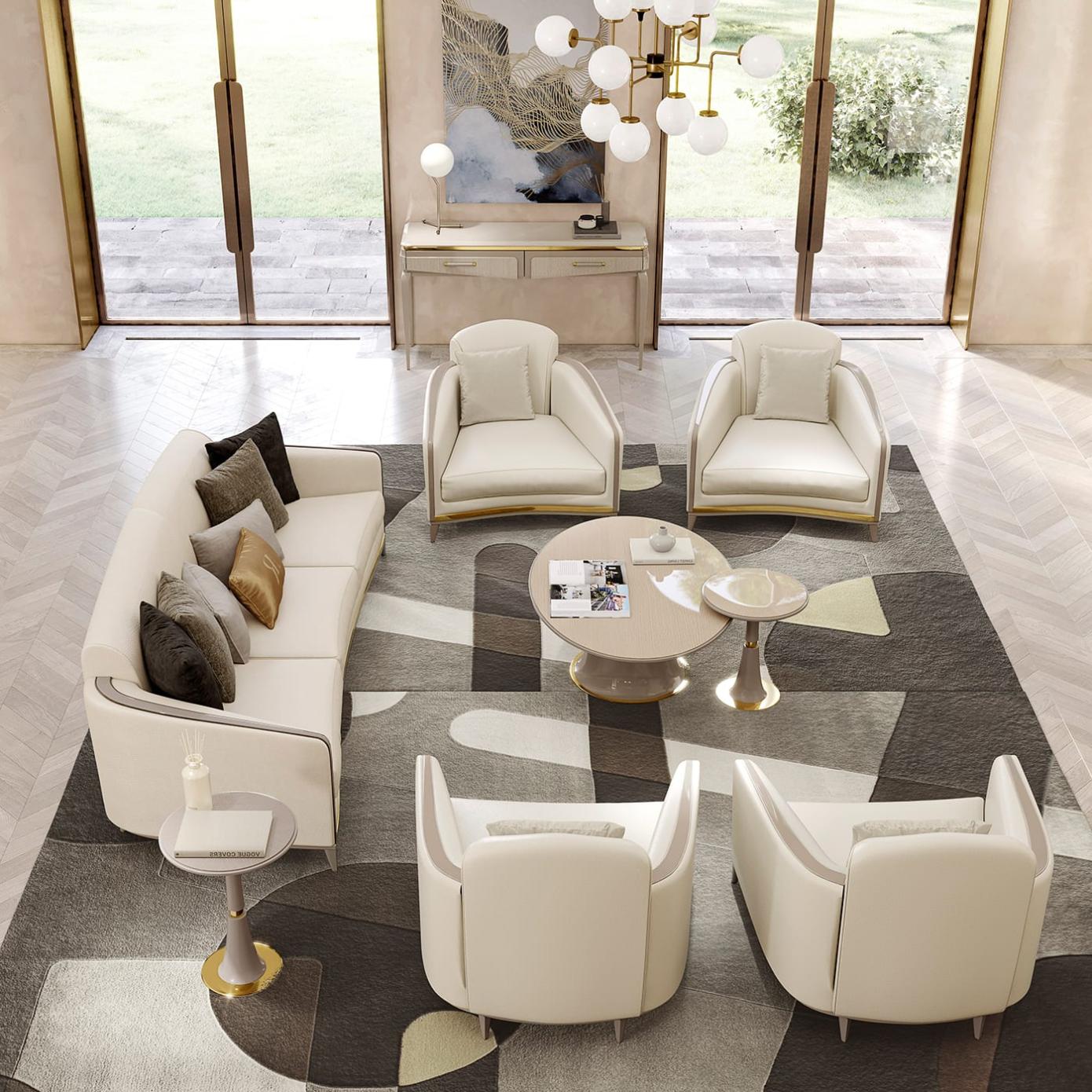 Divano Beige a 3 Posti Elegance