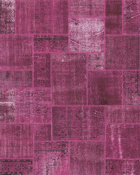 Tappeto Patchwork Fucsia