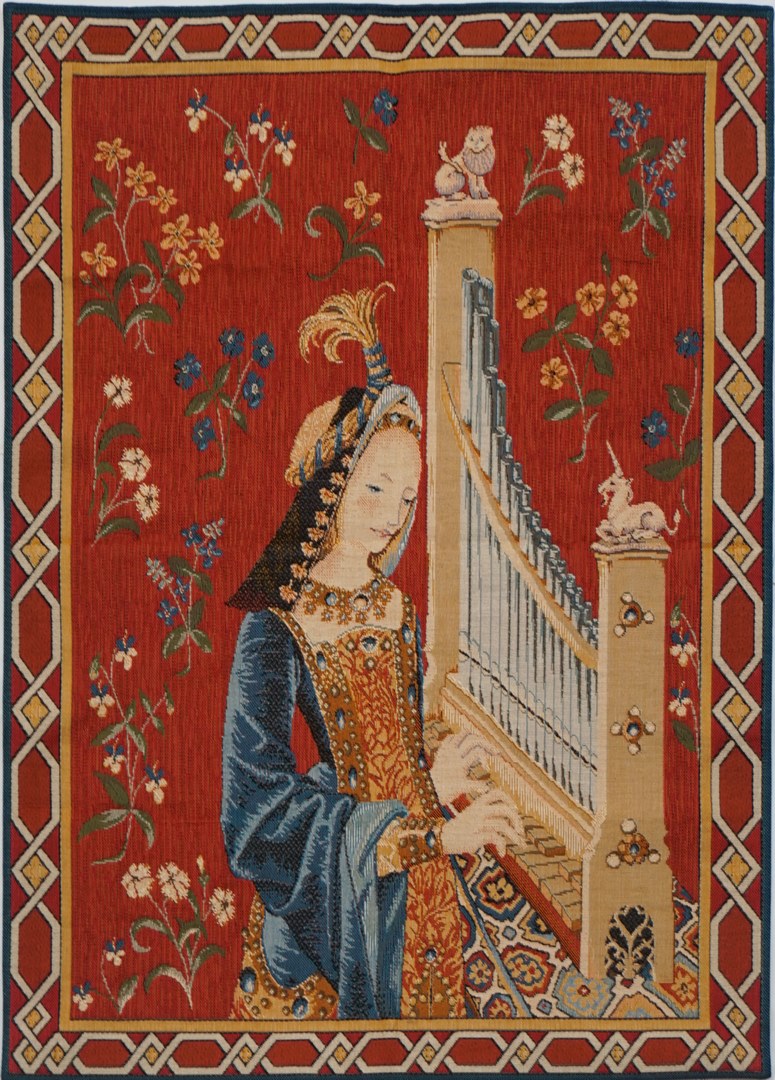 Arazzo L’Udito con Bordo | Misura: 75 × 100 cm